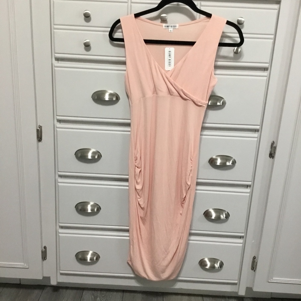NWT BUMP BIDDY Peachy Pink Sleeveless Dress S